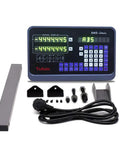 2 Axis DRO Digital Readout For CNC Milling Lathe With 5 Micron Resolution, 11.6 Inch Display, Includes Mounting Arm And Bracket, components shown