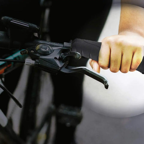 Hand gripping Comfy Bike Handlebar Grips For 22 Point 2 Mm Bar With Superior Vibration Dampening Ergonomic Palm Fit on bike
