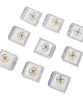 Pro Grade Alloy Gold Balance Wheel Replacement for Watch Movements in individual packaging, ideal for watchmakers.