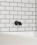 Non Diverter Tub Spout With Tuscan Bronze Finish All Metal Construction Traditional Style Mounts Easy Install Durable Bath Spout