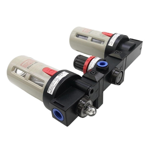 Air Treatment Unit Three Unit FRL Combo With Filter Regulator Lubricator For Industrial Air Prep And Cleaning Color Code BC40001 Pro Grade Durable Build