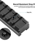 Dovetail To Picatinny Rail Adapter For 11mm To 21mm Conversion With Built In Locking Screws Low Profile Scope Mount Base