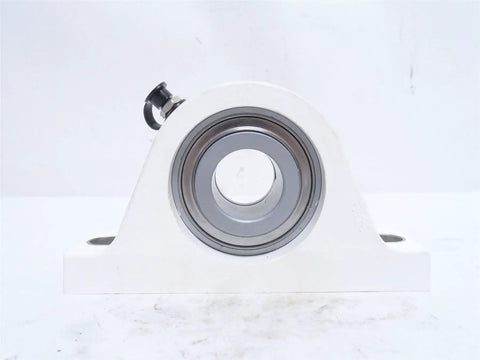 Wide Inner Ring Housed Ball Bearing Unit For Industrial Equipment Heavy Duty Sealed Housing With AAM AG Compatibility front view