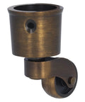 Bulletproof Round Cup Casters Swivel Wheels Dead Smooth Glide Heavy Duty Zinc Alloy Furniture Base Matte Brushed Surface Vintage Vibes For Sofa Piano Quick Swap close-up showing bronze finish and wheel.