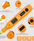 Mini Cordless Rotary Tool Kit With 105 Accessories, 5 Speed 18000 RPM, USB charging port and speed indicator details