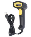 USB Wired Barcode Scanner Handheld Reader 1D 2D Fast Accurate Scanning With 640x480 CMOS Image Sensor shown with USB cable