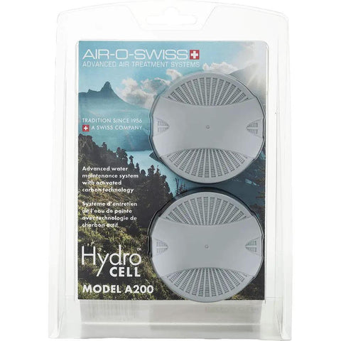Hydro Cell A200 Humidifier Filter With Activated Carbon, 2 Pack in packaging, for easy rinse replacement in ultrasonic humidifiers.