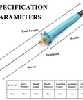 Specification diagram of 30W Foam Cutter Pen Kit With 15cm Hot Wire Power Adapter Electric Cutting Tool For Styrofoam Foam Carving