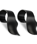 Game Changing Motorcycle Throttle Assist For 7/8 Inch Handlebars With Cruise Control Aid black plastic throttle grips shown side by side.