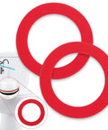 630-0030 Toilet Flush Valve Seal For 210 To 211 Toilets Upgrade Kit Stop Leaks Improve Flushing Efficiency Restore Quiet Operation red silicone ring