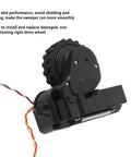 Right Drive Wheel Module Replacement for M6 PRO Robot Vacuum Cleaner with Shock Absorption and Non Slip Tread in black ABS.