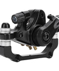 Beefy Mechanical Disc Brake Kit For Mountain Bikes And Road Cycles Featuring Tough Front Rear Calipers With Premium Aluminum Build, close-up of caliper.