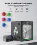 Heavy Duty 3D Printer Enclosure With Ventilation And LED Light, Fireproof And Temperature Controlled on table