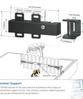 Diagram showing ET24 Electric Gate Lock For DC 24V Swing Gates with dimensions and installation on a swing gate system.
