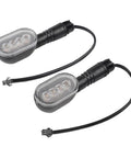 Upgrade Your Ride With This Epic Ebike Tail Light Featuring Bright Led Turn Signals And Wide Voltage Support For 36v To 72V Battery Systems Ensuring You Stay Safe On Night Rides Or In Bad Weather While Looking Awesome. pair of ABS ebike tail lights, 59mm x 33mm, with wiring