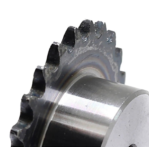 Close-up of Helical Gear 1pc 25H 04C Precision Steel Industrial Transmission Sprocket Chain Gear With 50 Teeth Bore 15mm