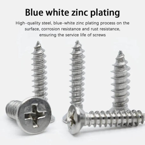 Heavy Duty 304 Stainless Steel Wood And Metal Screw Kit With 450Pcs Self Tapping Phillips Countersunk Flat Head Screws M3 M4 M5