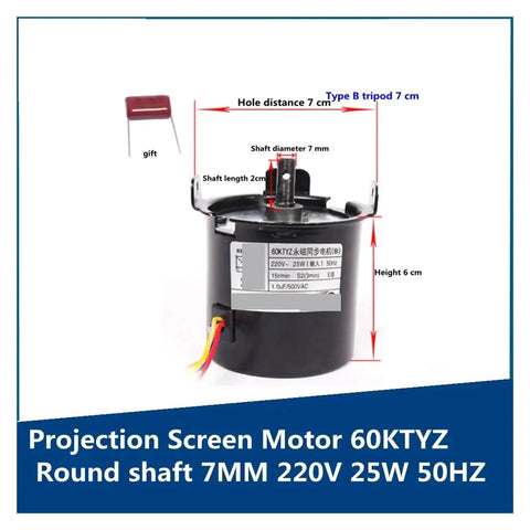 Heavy Duty Synchronous Motor With A Rock Solid Permanent Magnet Rotor And 8MM Flat Shafts Built For Industrial Electric Lifting, displays design features.