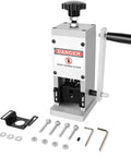 Heavy Duty Wire Stripping Machine for Scrap Copper Wiring, 1.5 to 25 mm Cable Range, Manual Crank and Electric Dual Use, shown with tools