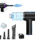 3 In 1 Computer Cleaning Tool With 110000 RPM Electric Air Duster And 14500 Pa Vacuum USB Rechargeable Handheld Dust Cleaner