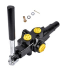 25 GPM Hydraulic Log Splitter Valve With 3500 PSI Rating, Directional Control Valve With Auto Return Detent Lever, 1/2 Inch Work Ports