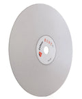 Heavy Duty Six Inch 2000 Grit Diamond Grinding Disc For Gemstone Glass And Rock Polish Tough As Nails For Knockout Lapidary And Hobby Crafting Projects, gray surface view.