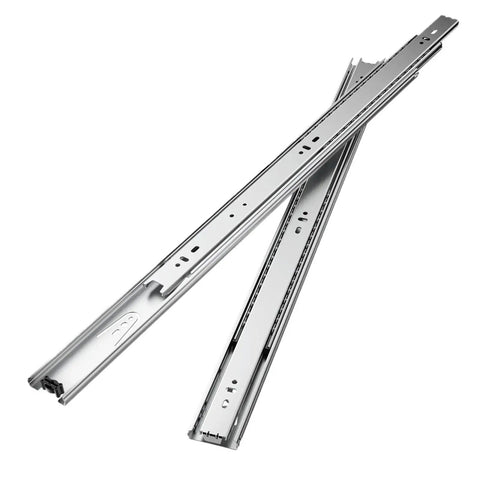 Two Pack 18 Inch Drawer Slides Full Extension Cabinet Rails, Smooth Glide Cabinet Hardware For Easy Drawer Access