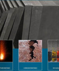 Stacked Pro Grade Graphite Electrolysis Plates Pack Of 10 30x24x12Mm 99.9% Purity showcasing resistance features