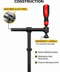 180 Degree Welding Fixture Screw Clamps For Five Eighth Inch Tables Two Pack Tough As Nails Heavy Duty Solid Steel