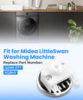Plug And Play Washing Machine Water Level Sensor Replacement For Midea And LittleSwan, shown next to washing machine