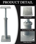 No Fuss 4 Pack Adjustable House Jacks Expanding 11.8 To 16 Inches With 8800 Lbs Per Unit feature details, steel construction and threaded adjustment.