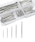 Stainless Steel Cotter Pin Kit Set All In One Must Have Assorted Sizes M1.5 M2 M3 M4 M5 U Shaped Fixings for fastening nuts bolts.