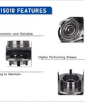 Front Wheel Hub Bearing Assembly For Ford F150 1997 2000 4WD With 4 Wheel ABS 5 Lug 515010 features and structure