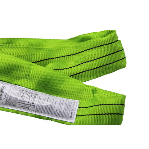 Close-up of 2 Pack 6 Ft Beefy Endless Round Slings 2 Inch Spanset Round Slings Polyester Endless Loop Lifting Straps With 5300 Lb Vertical Capacity