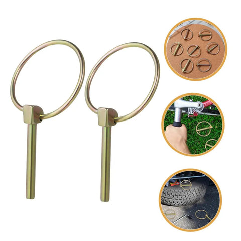 Heavy Duty Lynch Pin Kit With Locking Clips For Trailers Tractors And Mowers Quick Release Design For Easy Maintenance And Safe Operation Three Sixteenth Inch Pins For Trucks Agricultural And Industrial Use, 2 pins