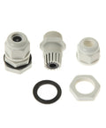 Weatherproof Cable Entry Gland Curved Connector For All Cable Types 2mm2 To 6mm2 Ideal For RVs Campers Boats Solar Panels Outdoor Installations For Marine And Outdoor Solar Setups Easy Glue Mount Waterproof UV Resistant Lightweight Durable, white parts