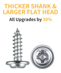140 Piece Rock Solid D Ring Picture Hanger Screw Kit With Single And Double Hole D Rings for holding heavy frames and mirrors, featuring thicker shank and larger flat head screws.