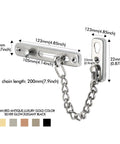Brushed Stainless Steel Sliding Gate Latch Lock With Auto Spring Catch Rock Solid Security For Wooden Yard Gates Built Tough detailed dimensions