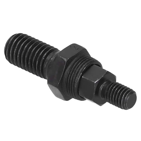 Heavy Duty Drill Bit Adapter Pneumatic Rivnut Tool Alloy Steel Mandrel For Hand Rivet Head Kit Works Perfect With Holesaw Bits And Various Fastening Jobs On Metal Surfaces black threaded steel adapter