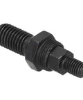 Built Different Rivet Nut Setter Kit With Quick Swap Mandrels and Drill Adapter Handle Crafted From Tough Alloy Steel for No Sweat Automotive HVAC and Sheet Metal Jobs That Get Done Quick mandrel detail with black finish and threads.