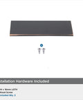Oil Rubbed Bronze Edge Pull Cabinet Handle With Three Inch Center To Center Mounting And Overall Length Of Three And Three Quarters Inches Contemporary Minimalist Flat Panel Kitchen Drawer Pull 1 Pack with screws