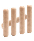 120 Pack Birch Hardwood Dowel Pins Three Eighths Inch By Two Inch Fluted Straight Grooved Wood Dowels Rods For Woodworking Furniture Doors