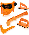 Tandem Featherboard And Push Sticks Set For Table Saws Routers Band Saws And Jointers 5 Piece Pro Grade Woodworking Safety Kit