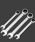 Ratchet Spanner Set 8 To 19mm 72 Teeth Metric Wrench Kit For Tight Spaces Easy Grip Hand Tools Rust Resistant High Hardness