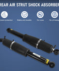 Pair of rear air strut shock absorbers for 2002 to 2014 Cadillac Escalade, Chevy Avalanche, Suburban, Tahoe, GMC Yukon