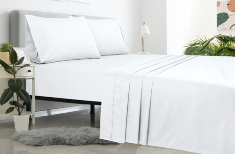 Super Soft Double Brushed Microfiber Full Flat Sheet Only Wrinkle Free Stain Resistant Hotel Quality Top Sheet For Your Full Size Bed In White Super Cozy Breathable 81 By 96 Inches