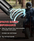 Beast Mini Bike Exhaust Pipe Kit Direct Fit For Predator SixPointFiveHP GX160 GX200 212cc 224cc 196cc Black with rider