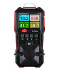 Front view of Portable 4 In 1 Gas Detector For O2 H2S CO And Combustible Gas Content With Easy Readouts Great For Industrial Safety And Site Checks Battery Powered And Ready To Use On The Go.