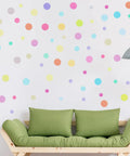 288 Pieces Polka Dot Wall Stickers Set Large Round Confetti Dots Peel And Stick Decor for bedroom, colorful wall display