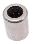 Top Shelf One Way Needle Clutch Roller Bearing Backstop, 3/8 inch bore, 5/8 inch outer diameter, silver metal finish.